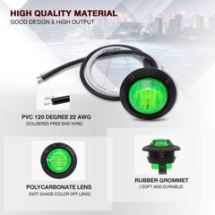 TMH side-marker light with three-wire connection for easy power setup.