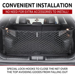 TN TrunkNets elastic trunk mesh net organized interior for secure items