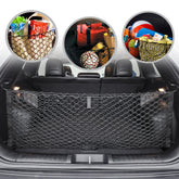 TN TrunkNets envelope-style trunk net in Jeep Cherokee front view keeping cargo organized