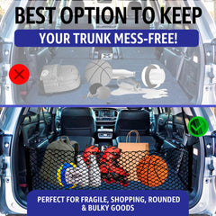 Holds up to 100 lbs of cargo securely.