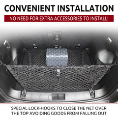 TN TrunkNets envelope-style net installed in Jeep Renegade prevents spills and rattle
