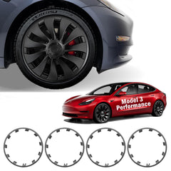 TNIRV rim protector for Tesla Model 3 20-inch Überturbine wheels protects wheel edges and enhances appearance.