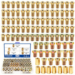 Tnisesm brake line fittings kit close up of nuts and unions for easy connections