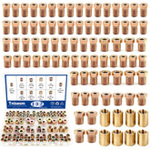 Tnisesm 102Pcs brake line fittings kit neatly organized in a box