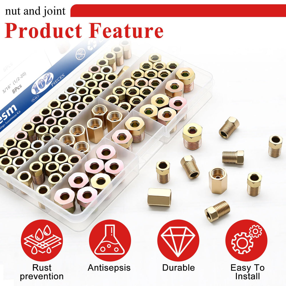Tnisesm 1/2-20 nut close up highlighting durable threading