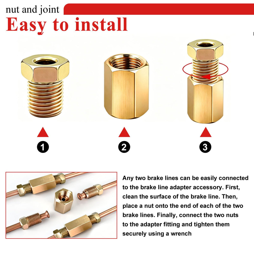 Tnisesm inverted flare nut 1/4-24 ready for connection