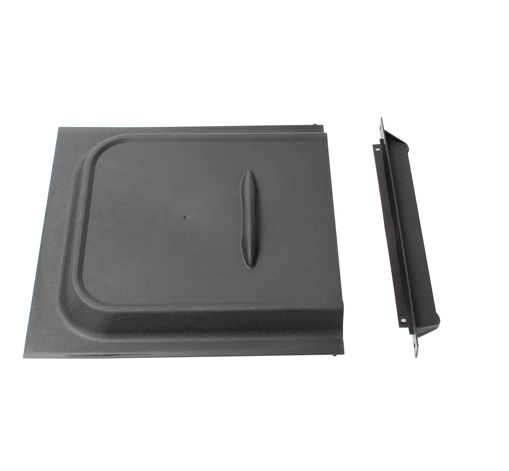 TNITRIB RV screen door slider panel front view showing a black 12x12 replacement