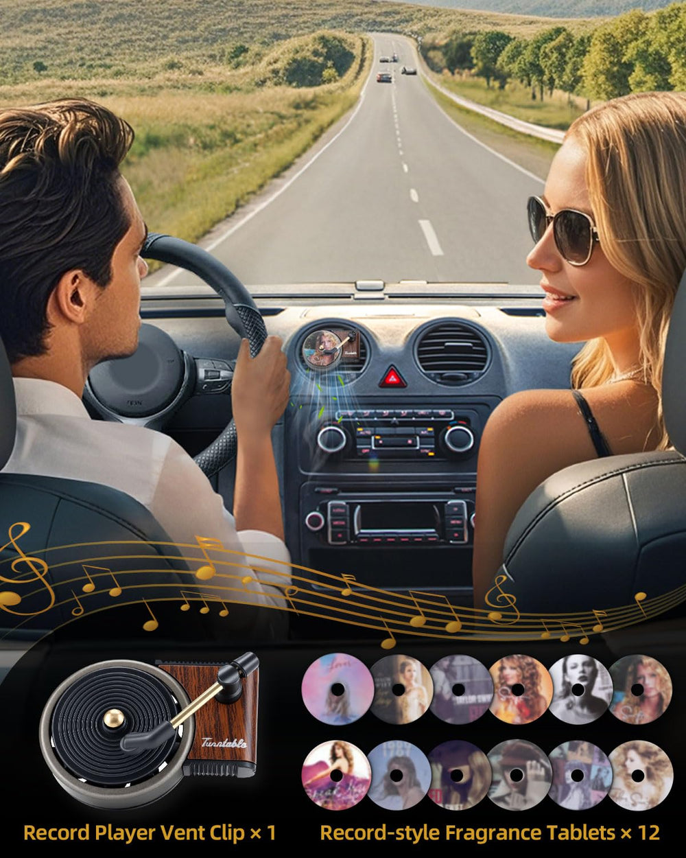 TNNEEV music lovers gift pack decor and fragrance for cars