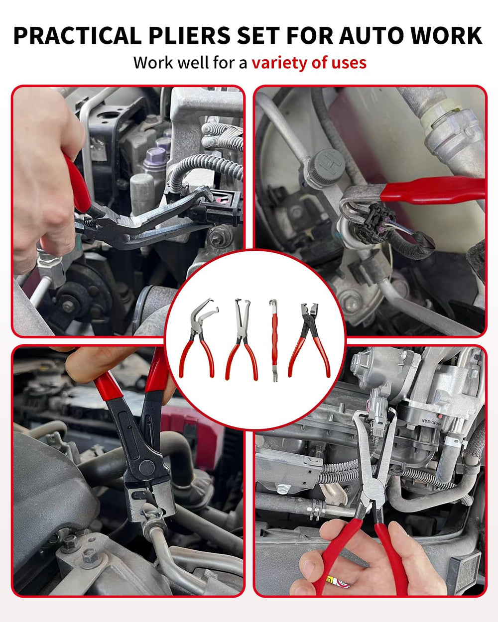 Tnuynoy electrical disconnect pliers for one-handed access in tight spaces.