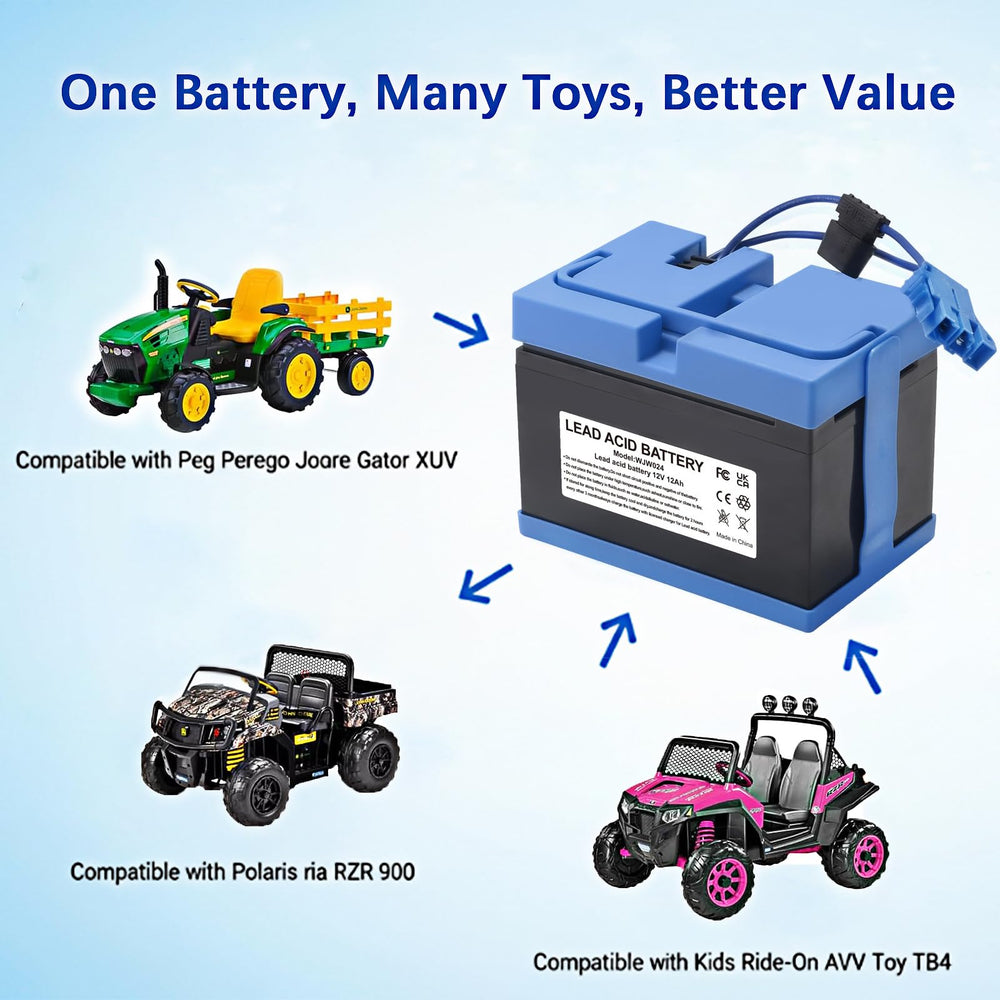 Tnvodejo 12V-15Ah battery for Polaris RZR900 supporting rugged trails