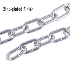 Tnyeobae Grade 30 steel chain delivers 3000-lbs break strength.