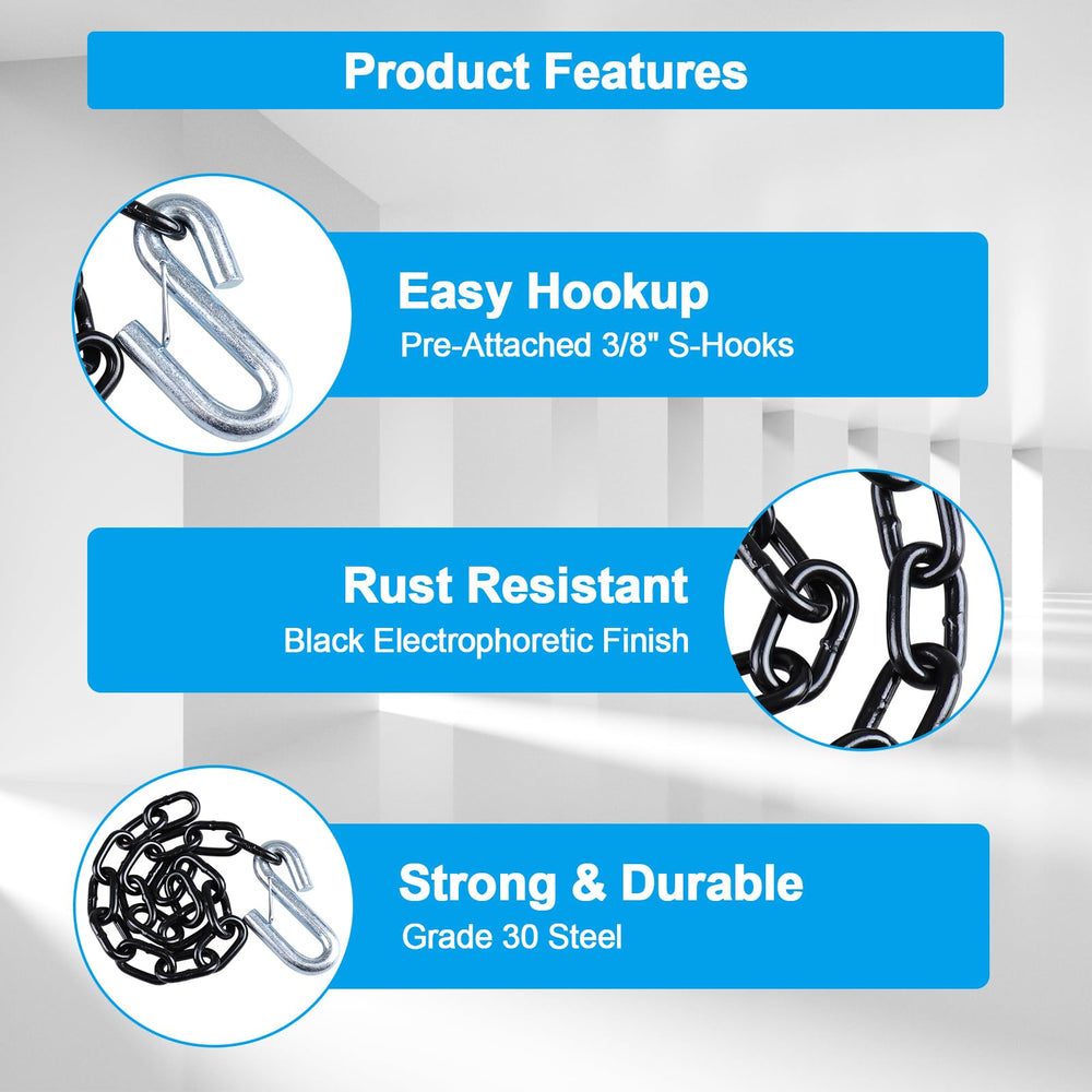 Grade 30 steel construction for strong towing performance.