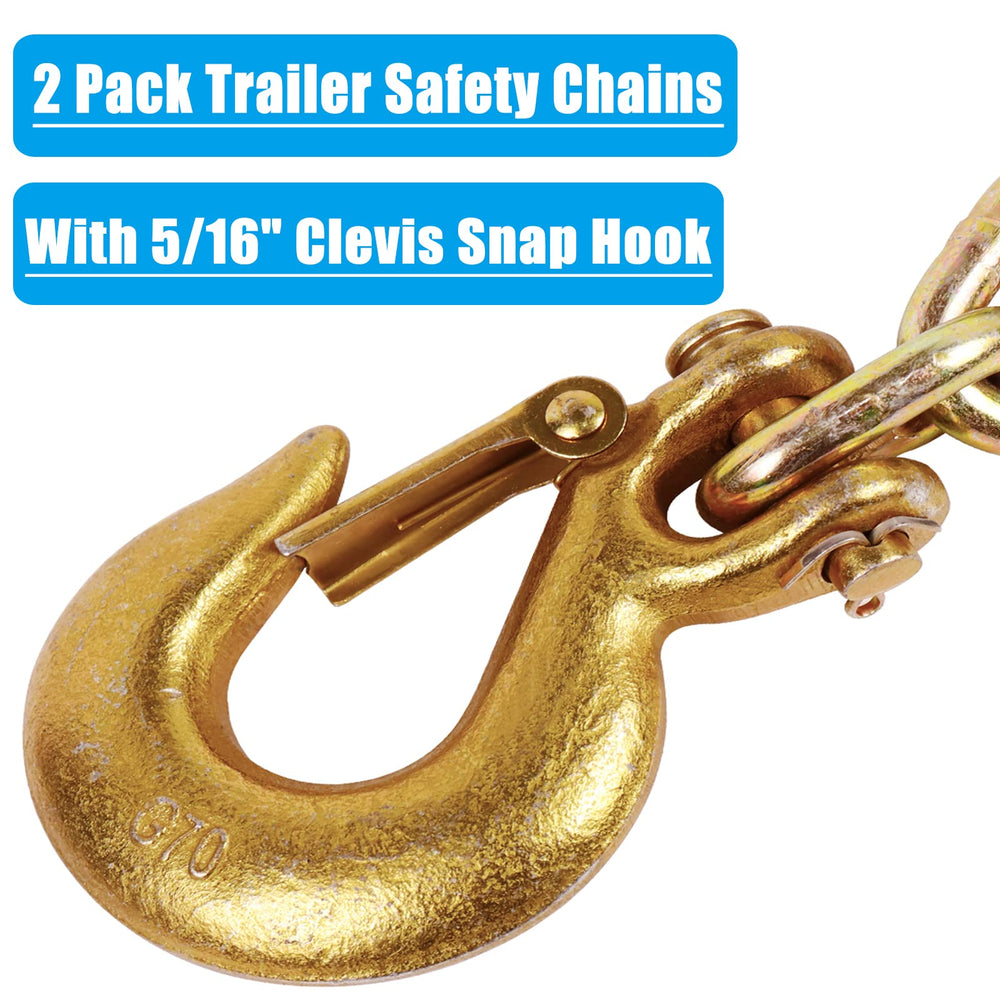 Tnyeobae Grade 70 heavy-duty chain for demanding trailer hauls and RV setups.