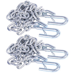 Tnyeobae trailer safety chain with dual spring hooks for secure towing.