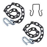 Tnyeobae trailer safety chain with 5/16 x 27 inch dimensions for heavy-duty towing.