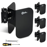 TOBUMO E-Track wheel chocks 4-pack ready to secure motorcycles during transport