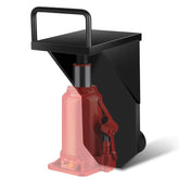 TOBUMO shipping container jack lug leveler setup for easy uneven-ground leveling.