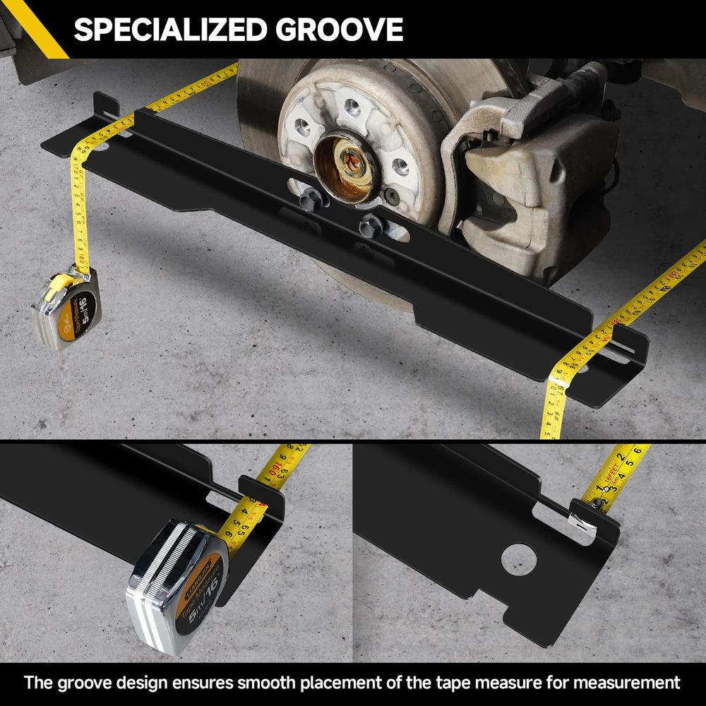 TOBUMO wheel alignment plates with universal holes fit many vehicle sizes.