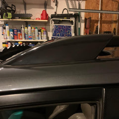 Durable ABS black finish end caps for roof rails.