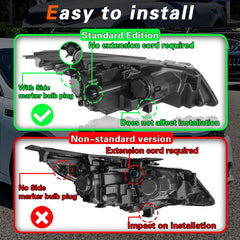 TODO headlamp with halogen bulbs and LED DRL included for easy installation