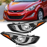TODO Hyundai Elantra headlight assembly front passenger view for improved nighttime visibility