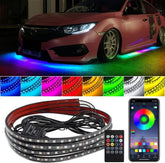 TOKANI underglow car lights kit with app and remote control for vivid color customization.