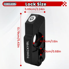 TOKCKYBL detachable helmet lock secures helmet to bike during parking