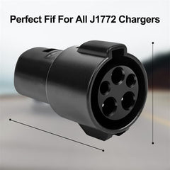 TOKREAL J1772 adapter outdoors-ready for weather exposure.