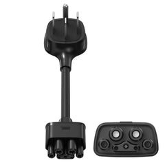 TOKREAL NEMA14-50 adapter with Tesla Gen 2 charger and 20-inch cable for 240V charging.