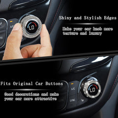 TOMALL Car interior decor with bling knob cover brightens dashboard details.