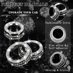 TOMALL Bling car accessory improves dash appearance with secure adhesion.