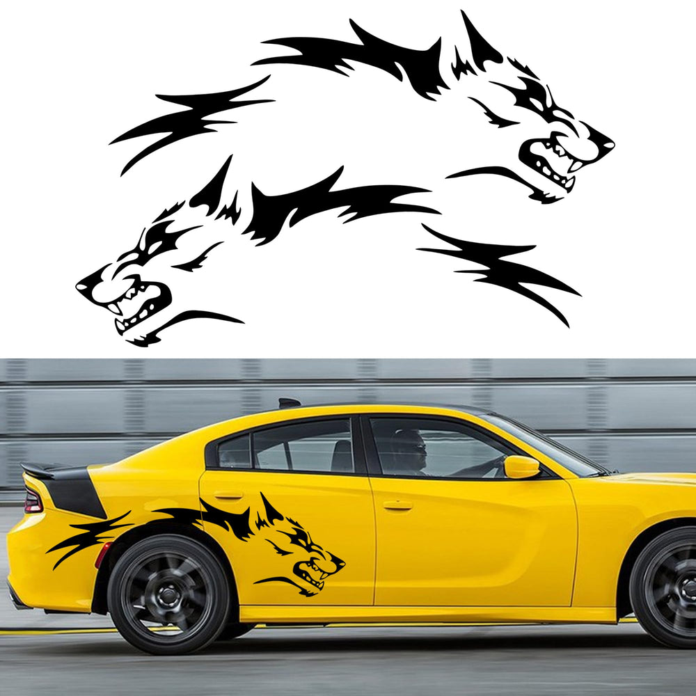 TOMALL Wolf hood sticker adds sporty, waterproof flair.