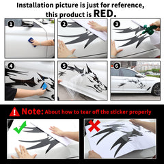 TOMALL wolf universal red sticker for multiple surfaces