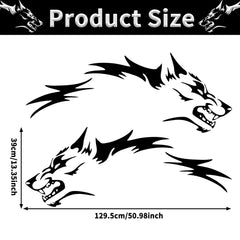 TOMALL Wolf door decals create bold, racing-inspired look on SUV.