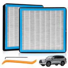 Tomanic 2-pack CF10285 cabin air filter front view enhances filtration efficiency.