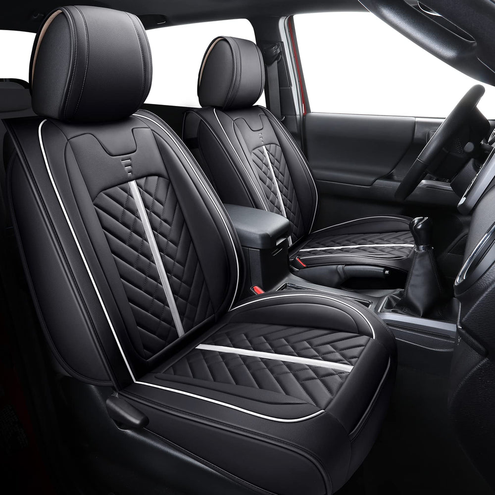 Tomatoman Tacoma front-seat covers protect upholstery with waterproof faux leather.