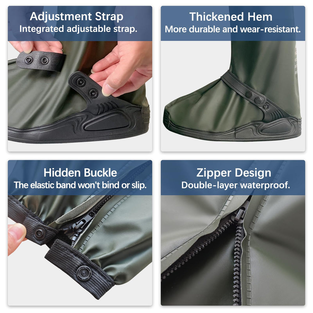 TOMI durable PVC material provides reliable protection against rain and mud