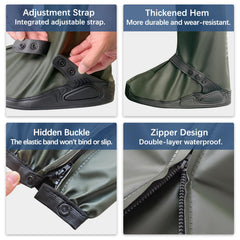 TOMI durable PVC material provides reliable protection against rain and mud