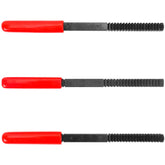 TOMMARS thread file set close-up on cutting teeth for precise restoration