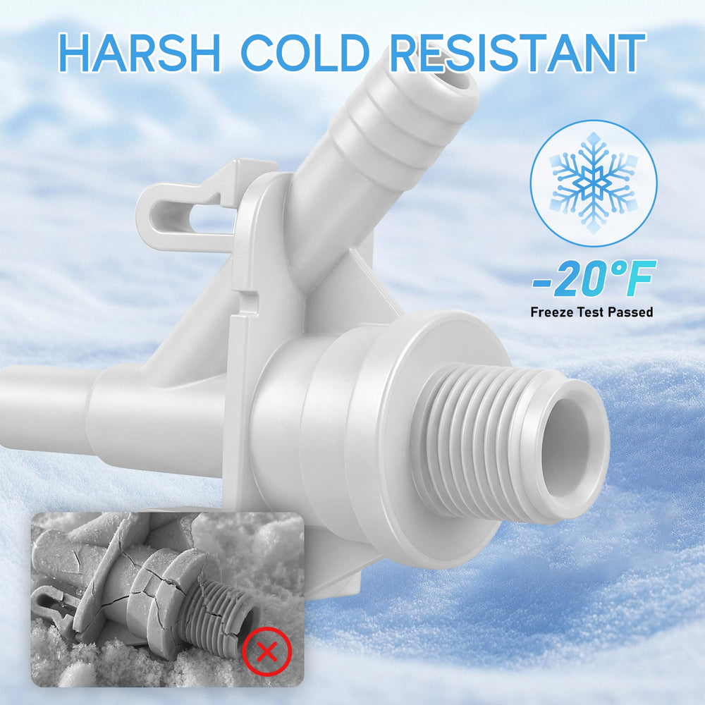 TOMOON mesh filters protect the valve from debris and clogs