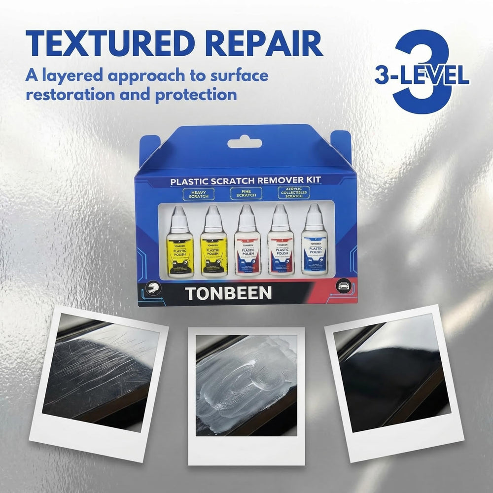 TONBEEN level-3 heavy compound tackles deep scratches on plastic.