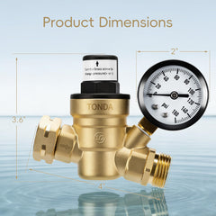TONDA easy-install regulator attaches without tools for quick RV setup.