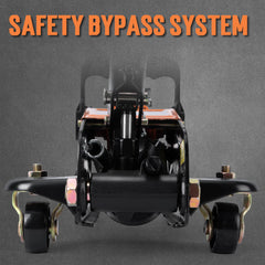 TONDA floor jack with casters enables smooth maneuverability