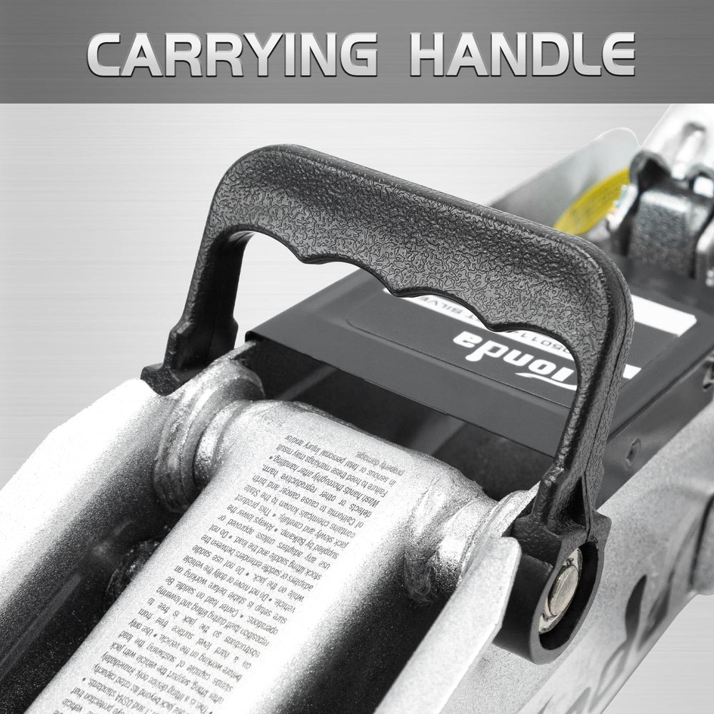 TONDA floor jack silver sedan-coupe compatibility fits common cars.
