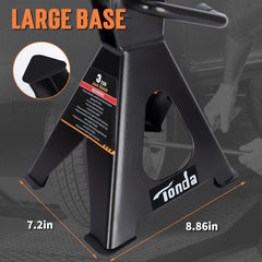 Rugged rust-proof coating protects the ratchet bar on TONDA stands.