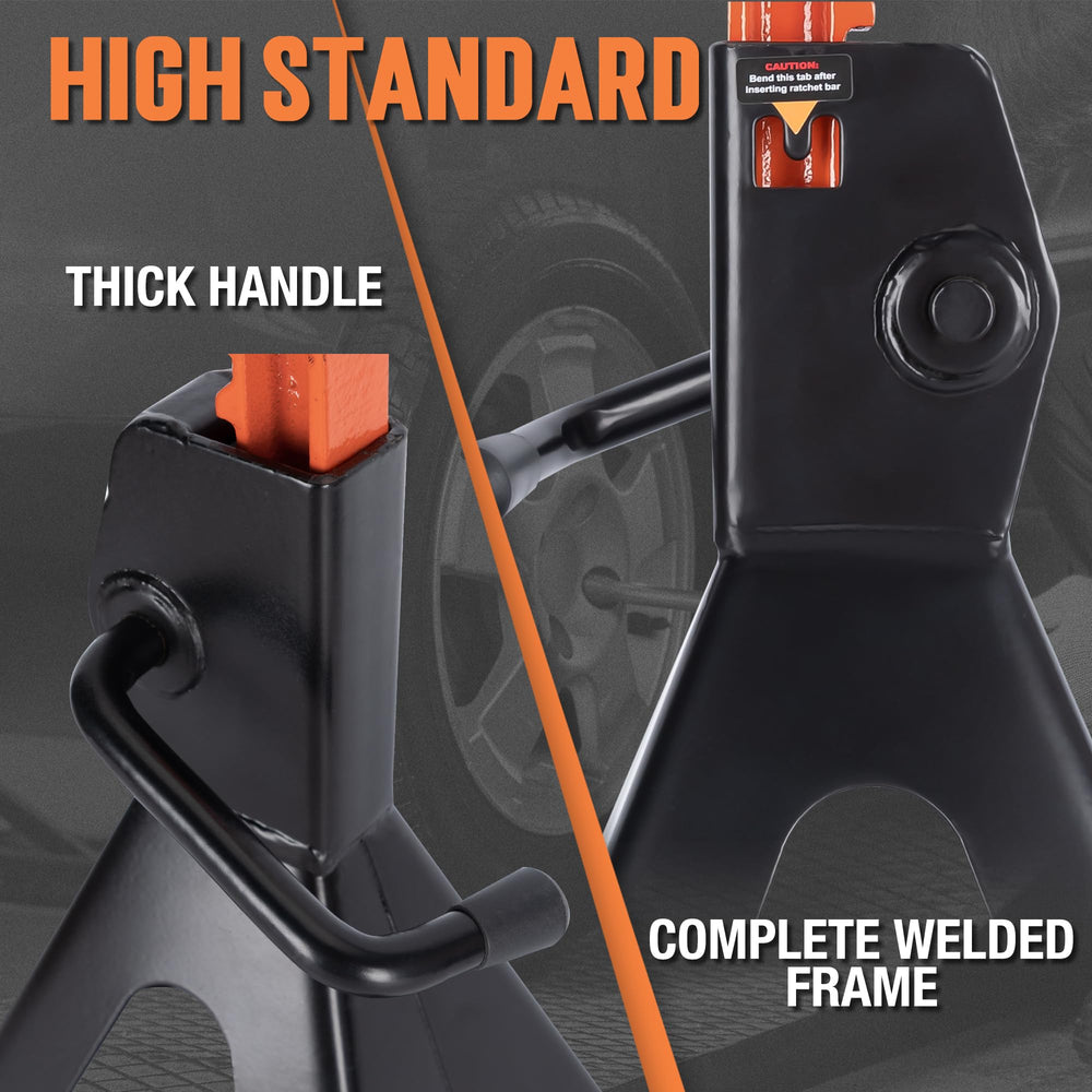 Two TONDA jack stands included in the package for a complete setup.