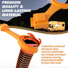 TonGass 4-inch cap wrench fits 4-inch caps securely.