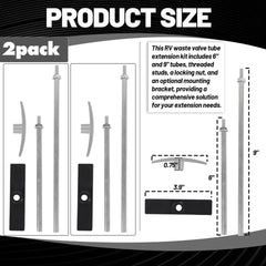 TonGass 6-inch tube extension showing adjustable length.