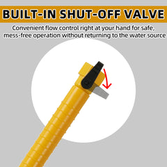TonGass A01-0184VP extended reach design reaching deep tank corners for thorough rinsing