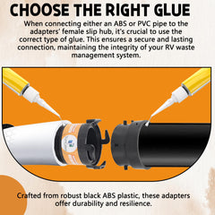 TonGass black ABS plastic – durable construction for daily RV use.